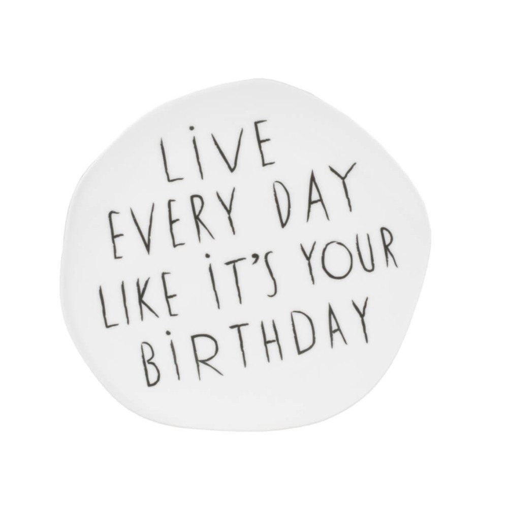 Порцеланова чиния Live every day